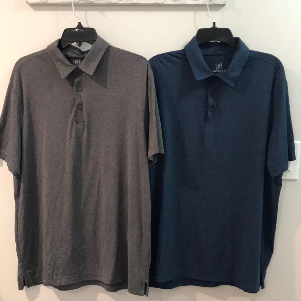 NWOT 2 George Collard Button Up Shirts